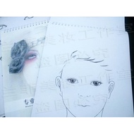 Dalam stok # Solekan Permulaan Muka Kening Mata Bibir Lukisan Muka Artis Solekan Kertas Kemasukan So