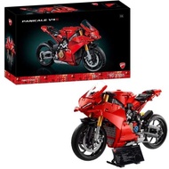 Compatible with Lego 42202 Ducati PanigaleV4S Motorcycle Machinery Set Building Block Assembly Toys