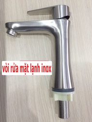 Vòi Rửa Mặt Lavabo Lạnh INOX  N6123 FOTAR mẫu mã đẹp lắp trên thành lavaboLA EO LẠNH INOX