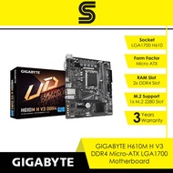 GIGABYTE H610M H V3 DDR4 Motherboard (MATX/LGA1700/2x RAM Slot/1x M.2)