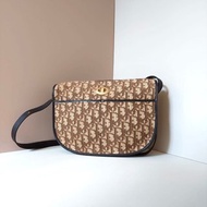 【特選貨品】中古二手Dior酒紅老花單肩側背斜孭揹小半月包手袋