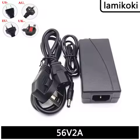 56V 2A Switching Power Adapter 2000ma 56V POE Switch Monitoring Video Recorder Power Supply Foot Sec