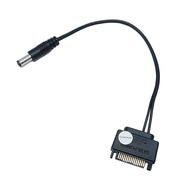 SATA To DC 5.5/2.1 5.5mm X 2.1mm Male Converter Adapter Power Supply Cable 12V 24AWG Wire 20cm
