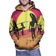 Dsquared2 Fullprint Zipper Hoodie Jacket Polyester Jersey Material [Hoodie with Zipper] Fullprint Zi