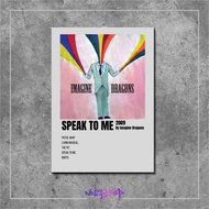 Wooden Wall Poster Cover Music Album Poster Speak To Me by Imagine Dragons