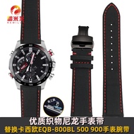 Applicable Fabric Strap Edifice Series EQB-800BL EQB-501 EQB-900 RedBull Racing Efs500 Ef540 Watch R