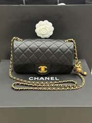 Chanel Mini Handbag 20cm 皮串鏈金球，合桃金球