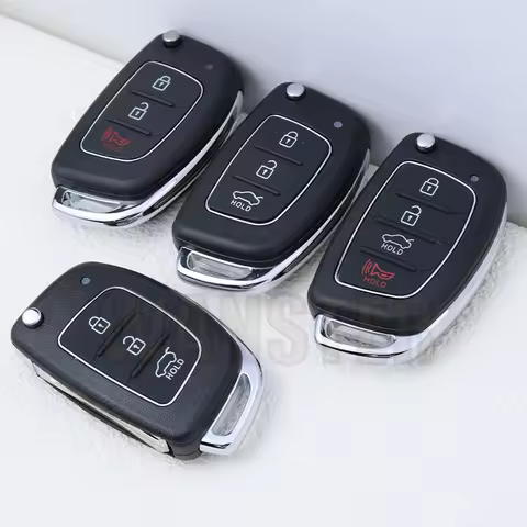 3 4 Bottons Car Key Case Fob Housing Key Shell for Hyundai IX35 I20 I45 I40 IX45 HB20 SANTA FE IX35 