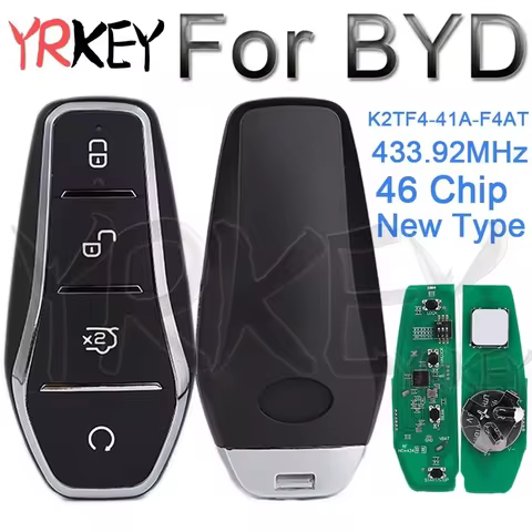 Car Key for BYD Qin PLUS DM-i Qin PLUS EV Yuan PLUS SONG 433.92MHz ID46 Chip Keyless Go K2TF4-41A-F4