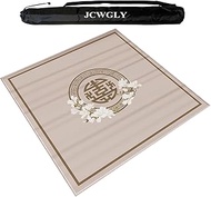 Thicke Large Mahjong Mat For Table With Carrying Bag, Anti Slip Noise Reduction Table Cover For Mah