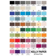 Light- Kelly 2.7 X 11M Background Paper Backdrop Studio Seamless Photo Paper