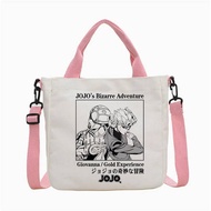 Jojo Bizarre Adventure tote bag y2k canvas  reusable personnalisable totebag woman