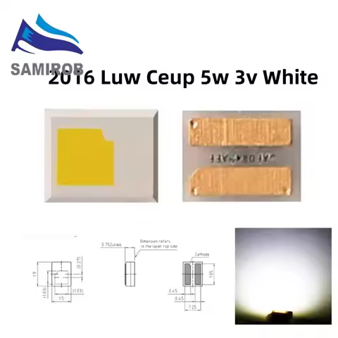 10pcs/20pcs/30pcs For Osram SMD LED 2016 LUW CEUP 5W 3V Neutral White High-Power For Car-Lighting