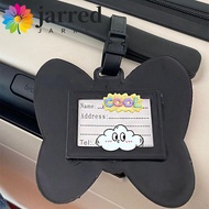 JARRED Cartoon Luggage Tag, Boarding Pass PVC Airplane Suitcase Tag, Soft Mickey Information Card Mi