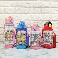 400ml/450ml/650ml Smiggle Water Bottle Kids Cartoon Drinking Bottle BPA Free