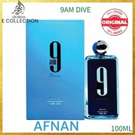 9am Dive  Afnan For Men & Women 100 ml 3.4 Fl.OZ EDP Perfume Original From Dubai