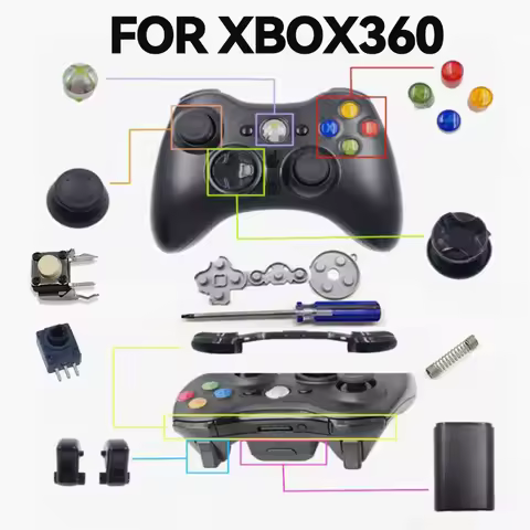 FOR Xbox 360 Handle Conductive Adhesive Lb Rb 3D Joystick Caps Lt Rt Potentiometer T8 Screwdriver Ga