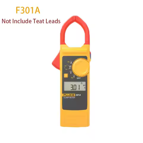 Fluke 301A 301A+ 301B 301C AC Digital Clamp Meter AC/DC Voltage Tester with Ohm Continuity Measureme