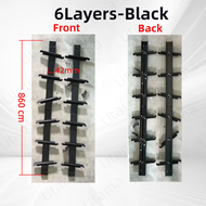 6/7/8Layers Blade Daun Black Silver Brown Color Window Naco Metal Louvres / Nako Tingkap / Louver Wi