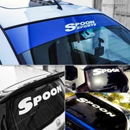 The Fastest Wangan Blue Background White Letter Spoon Windshield Glass Sticker EK9 CD5 FD2 GK5 JDM M