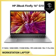 HP ZBook Firefly 16 G10 Mobile WorkStation Intel i7-1365U 32GB DDR5 RAM 512GB NVMe SSD NVIDIA RTX A5
