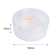 Ready Stock FF2811 Round Plastic Container Bekas Kuih Cookies Box Biscuit Chocolate Container Food C