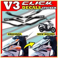 ☀ ⦸ ⚾ HONDA CLICK 125i V3 DECALS STICKER / CLICK125i V3 STICKER DECALS / CLICK 125i V3 ACCESSORIES