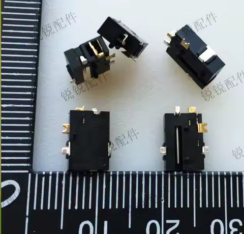 For DC-056 Patch five-pin gold-plated DC base Flat power base 2.5-caliber inner pin 0.7 charging bas