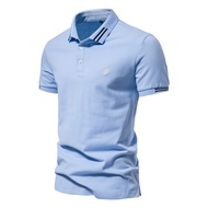 Polo Classic T Shirt Embroidery Collar Polo Shirt Adult Shirt Men's Polo T-Shirt / Uniform T-Shirt