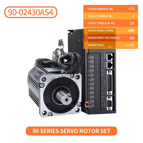 KYDCN AC220V servo motor set servo motor driver 86mm flange 750W 3000rpm 2.4nm with driver servo mot