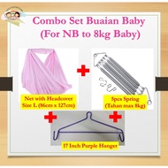 Baby Cradle Net / Kain Buaian Bayi Combo Set Kain Buaian Baby Alat-Alat Buaian Baby
