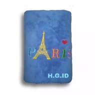 Handuk mandi bulu bordir paris 140x70 handuk dewasa handuk mikrofiber handuk mandi dewasa handuk bay