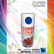 Cat Semprot Warna Biru Fosfor Stabilo 300cc / Fluorescent Blue Spray Paint ZUPER