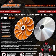 PULLEY SET PULLY ROLLER HOUSING SET FAN PULLY AHRS RACING PCX 160 ADV 160 VARIO 160 STYLO 160 LATHE 
