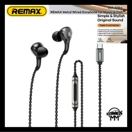 Remax RM-616a TYPE-C PLUG Metal Wired In Ear Earphone for Music & Call & GAMES