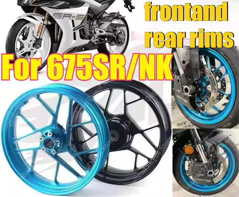 For 675SR/NK Front and Rear Rim Combination For 650-10-11 aluminum alloy Rim Wheel Hub 17 inch wheel