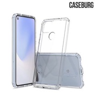Google Pixel 4a 5G版 CASEBURG Clear Hybrid 雙物料 TPU軟邊保護套 亞加力透明硬底 手機殼Case 5571A
