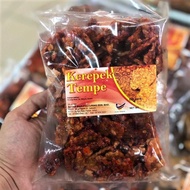 Kerepek Tempe Pedas Basah 400g- Tempe Chips