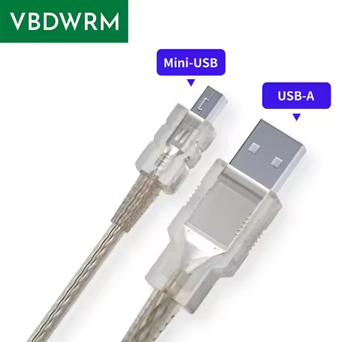 Mini USB Cable Short USB 2.0 to Mini-B 5-pin data charger cable for MP3 MP4 Player Digital Camera Mi