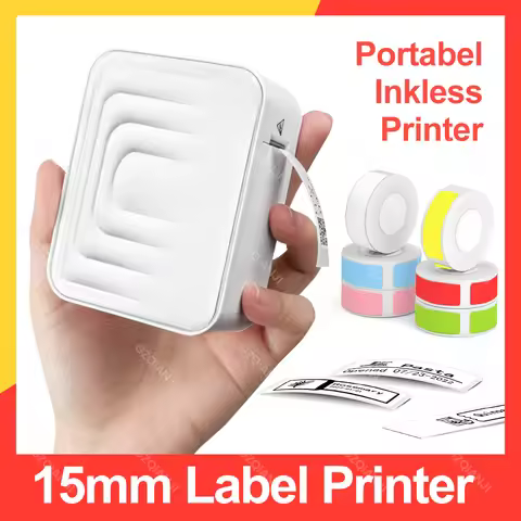 GZQIANJI Label Mini Printer Portable Thermal UV Laberller Without Ink Self-Adhesive Label Maker For 