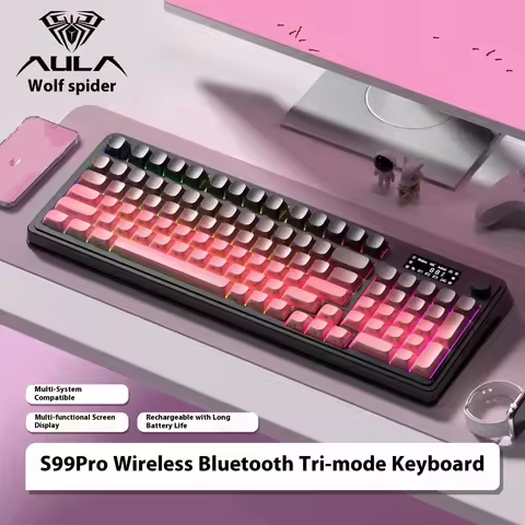 Aula Tarantula S99 Ergonomic Spider Keyboard Wireless Bluetooth Connection Three Mode Suitable For G
