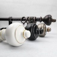 5 feet - 28mm Majestic Metal Curtain Rod / 5 Kaki Rod Langsir