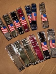 🇺🇸 美國 USA Hot item 316L 美國製 作人 黑扣 made in Zulu Nato prospex submariner watch strap 16mm 18mm 19mm 20