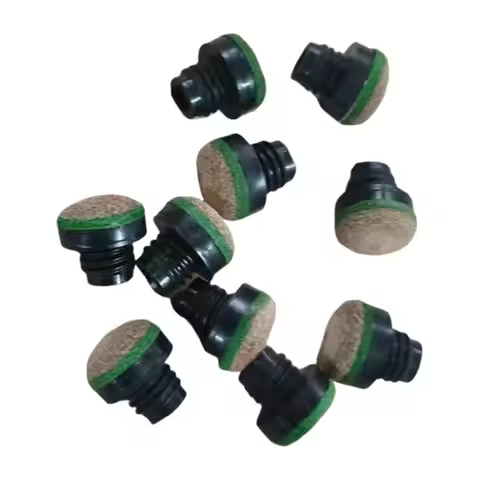 10Pcs Billiard Pool Cue Tips Indoor Game, Repairing Supplies ,Screw on Pool Stick Tips, Snooker Cue 