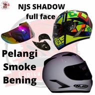 KACA helm NJS SHADOW Full FACE pelangi smoke bening visor helmet