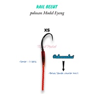 EEL FISHING HOOK - PLAIN - SPECIAL FOR RICE FIELD EEL - EYENG MODEL - 3-LAYER LINE