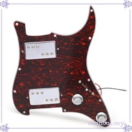 [SimhoabeMY] HH Guitar Pickguard Directly Replace Two Humbucker Pickups 3 Ply High Performance Loade