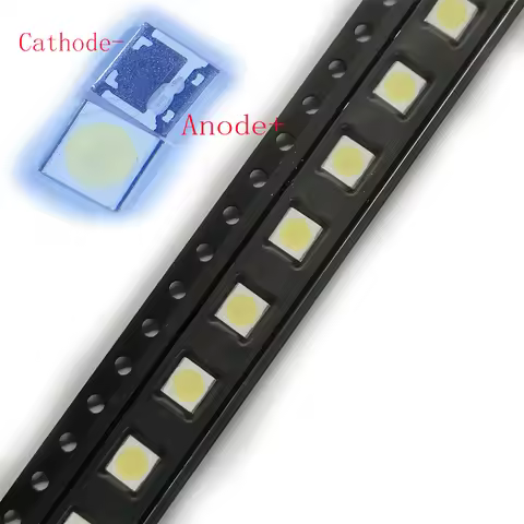 100PCS/Lot SMD LED 3535 6V 2W Cold White WM35E2F-YR09B-eA For Wooree LCD/TV Backlight Application