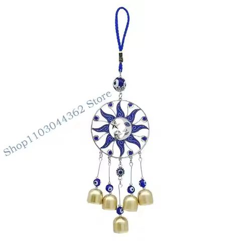A3PA for Creative Evil Eyes Windchime Wind Bells Handcraft Pendant Home Garden Hanging Decoration Or