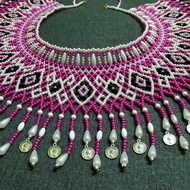 Tango Moden Iban Sarawak Manik Merah Jambu